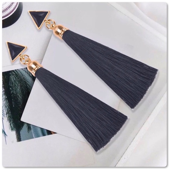 <Almost Gone>Long Drop Dangle Tassel Earrings - Picture 1 of 7